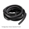 sourcing map U Channel Edge Trim, 11.5ft Length Rubber Guard