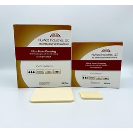 NuMed Ultra Foam Dressing 2x2 25/Box