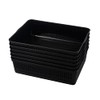 Joyeen Shallow Storage Basket Tray, 6 Pack Plastic Office Paper Trays