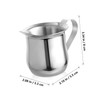 Operitacx 3Pcs Stainless Steel Milk Frothing Pitcher Espresso Coffee Jug