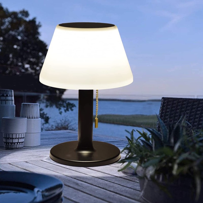 shumi Solar Table Lamp Outdoor Indoor - 3 Lighting Modes,