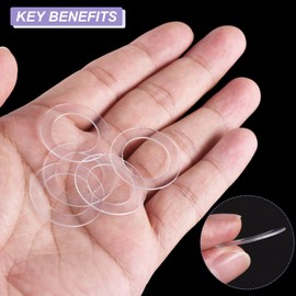 PATIKIL Nylon Flat Washers 18mm ID, 27mm OD, 1mm Thick M18 Metric Plastic Flexibility Gaskets Round Spacers-Applications for Faucet Valve Water Pipe Hose-[Qty 30 Clear]