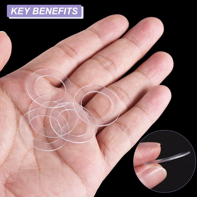 PATIKIL Nylon Flat Washers 18mm ID, 27mm OD, 1mm Thick