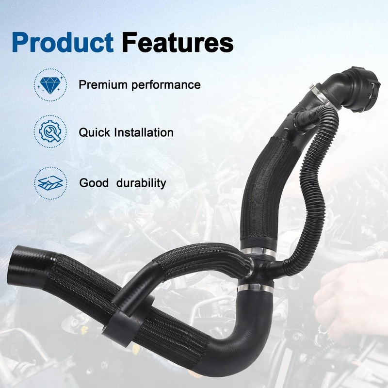 Panwarmoll Engine Radiator Coolant Outlet Hose Fit for Jeep Compass