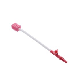 Fine Suction Sponge Brush, 1 Box (12 Pieces) QT-SP12 Oral Care, Small Sponge, Short Handle