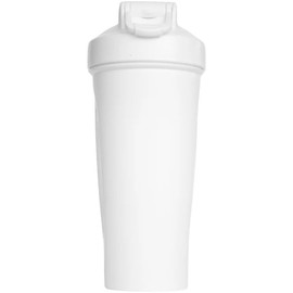 Gorilla Pump Shaker Plástico 20oz 591ml Botella Mezcladora Deportiva Con Tapa Segura Para Gym, Crossfit Y Bebidas Deportivas (Blanco Glaciar)