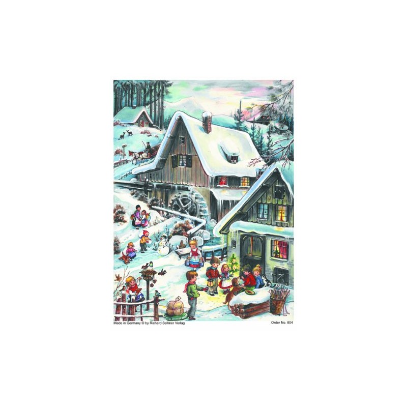 Advent Calendar 24 Doors 297 x 210 mm - Snow
