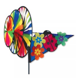 Premier Kites Triple Spinner--Pink Ladybug--Yard Garden Stake Décor by Premier Designs