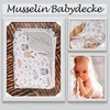 FENSILO Muslin Baby Blanket Cotton - Double Layer Swaddle 100