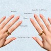 Uñas postizas cortas de almendra, naranja melocotón, stiletto corto, uñas