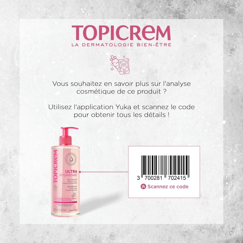 TOPICREM Gel Limpiador Corporal Suave - Pieles sensibles y secas