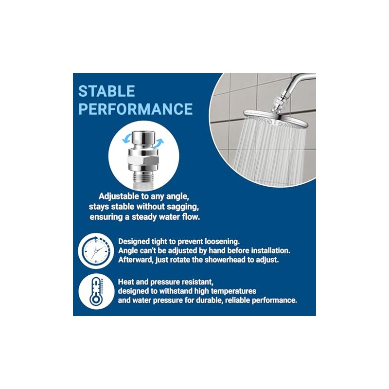 1 Pc Shower Connector Ball Joint Shower Head Swivel Ball