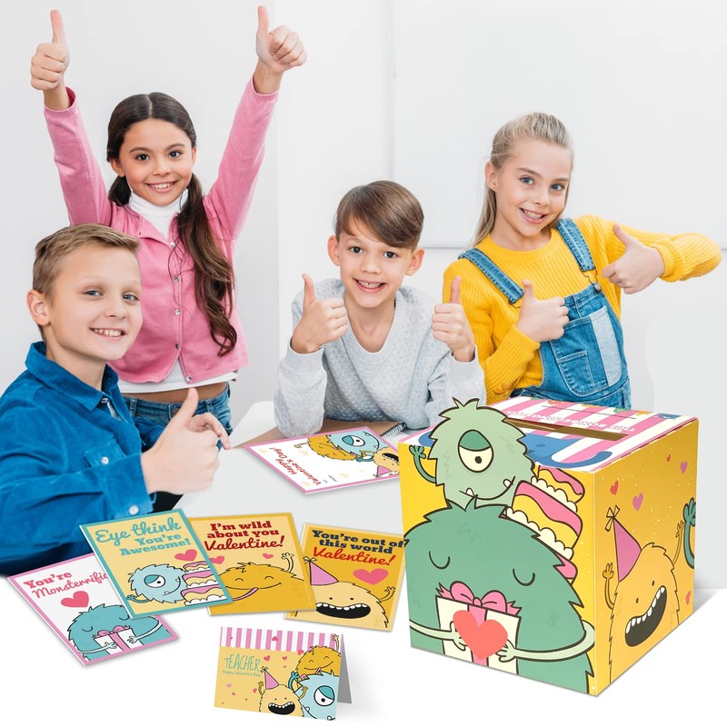 GoForward Valentine for Kids Mailbox Monster