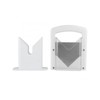 Bagel Slicer, Safety Handle, Bagel Cutter Stainless Steel (White)