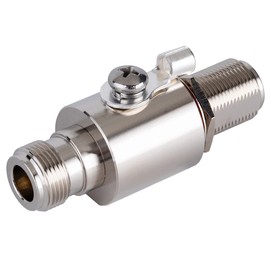 N Lightning Arrestor Female to Female Bulkhead DC-3GHz 90V Gas Tube Discharge 50 Ohm RFetomax N Type Coaxial Lightning Arrester