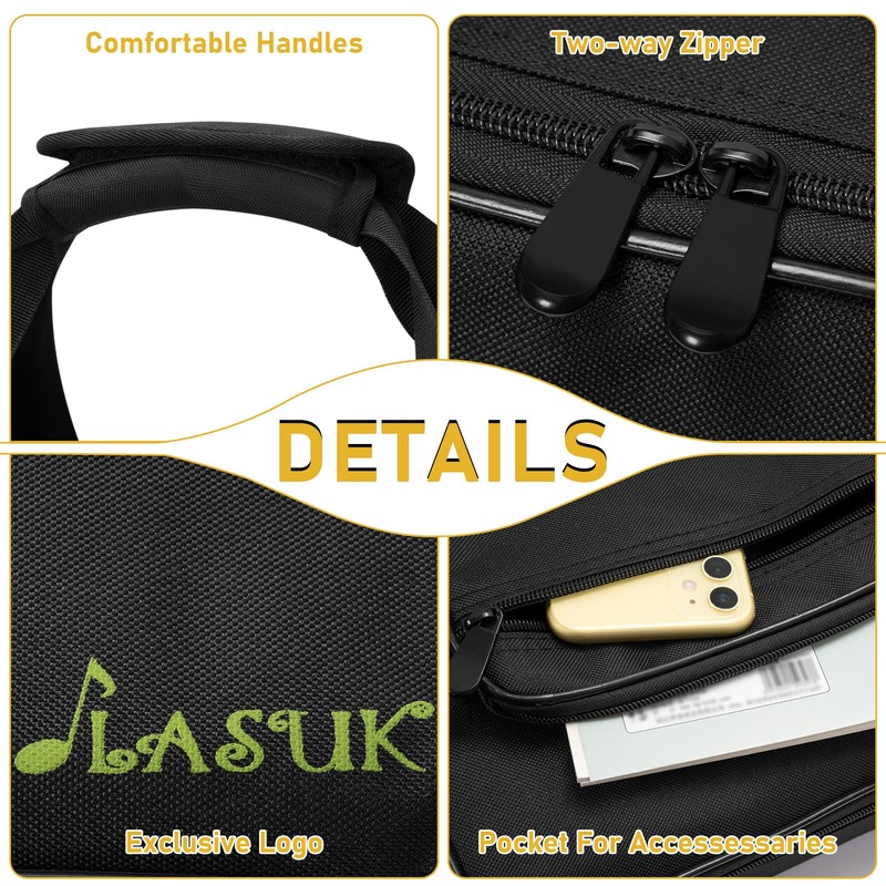 LASUK 88L Key Keyboard Case (Size:57.5"x8"x18"), Portable Keyboard Piano Waterproof