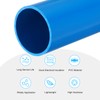 sourcing map 2.5 Inch PVC Rigid Tube Round Pipe Tubing