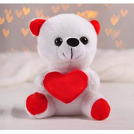 GMMH Plush Toy Fox Vasilisa 20 cm Plush Plush Toys Cuddly Toys (Bear with Heart)