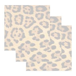 Leopard Print Sticky Notes - Set of 3 - Wildlife Animal Theme Design - Stationery Gift - Paper Memo Pad - Office Business School Supplies