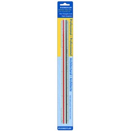 Staedtler 12-Inch Architect Metal Triangular Scale