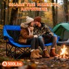 Ustovian Outdoor Winter Folding Camping Chair Portable Heated Double-seater Folding