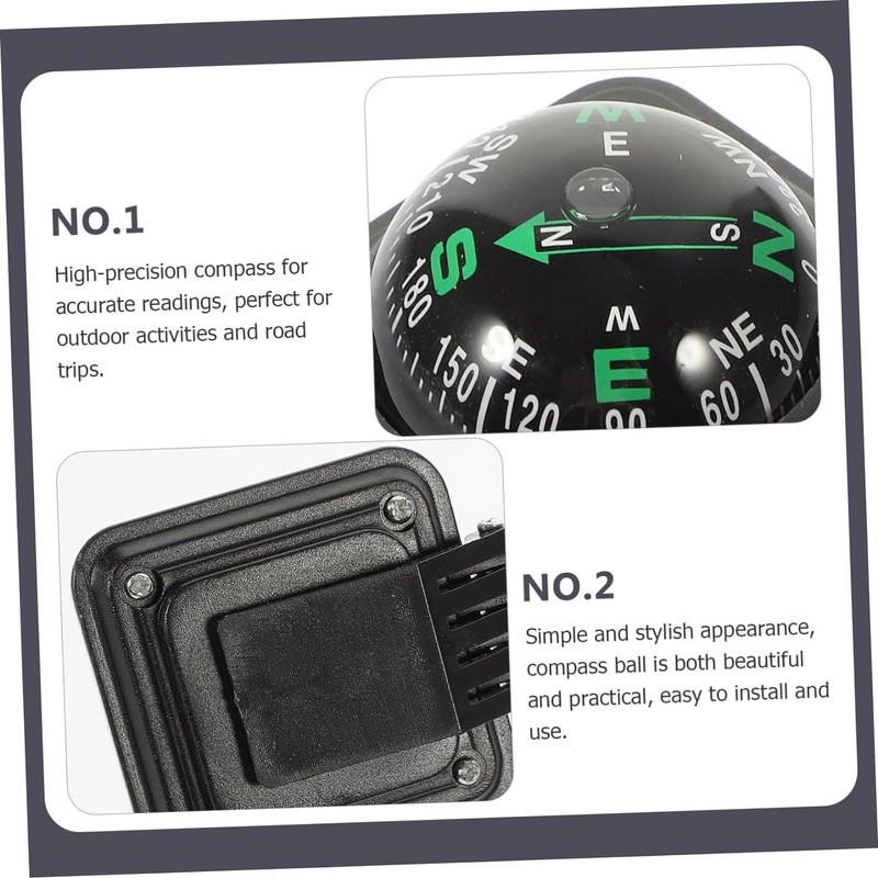 Outdoor Car Compass Compass Ball Adjustable Car Direction Decoration Boat
