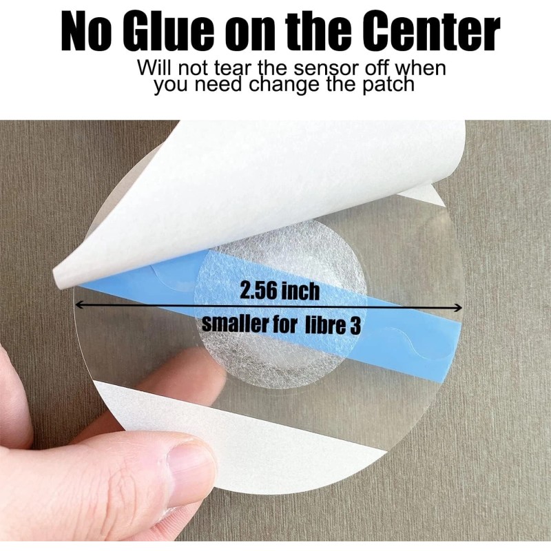 50 PCS Freestyle Sensor Covers for Libre 3-Adhesive Patches-Waterp<wbr/>roof CGM