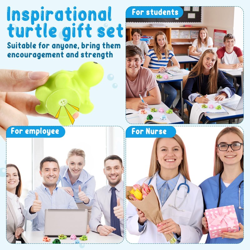 Sotiff 20 Set Inspirational Gifts Bulk Turtle Party Favors Employee