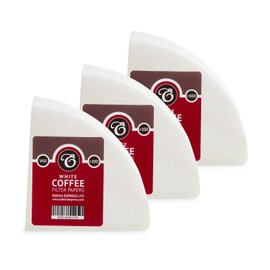 300 Size V02 White Coffee Filter Papers, Compatible with Hario V60 Size 02 by EDESIA ESPRESS