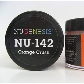 NuGenesis Nail Dipping Powder Color 1.5oz/43g jar - (NU142 ORANGE CRUSH)