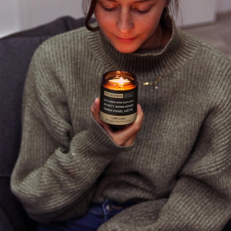 Lustige Duftkerze mit Spruch für Beste FreundIn | Handgemacht aus