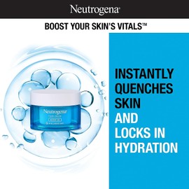 [Japanese Moisturizing Cream] Neutrogena Hyde Boost Face Moisturizer with Hyaluronic Acid for Dry Skin, Age-Free, Non-Pore-Clogging Water Gel Face Lotion, 1.7 oz.