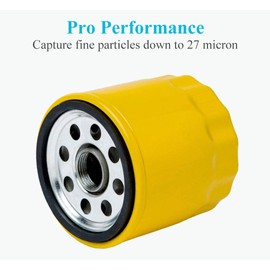 HOODELL 4 Pack 52 050 02-S Oil Filter Fits Kohler Engine, Professional 52 050 02 5205002S 52 050 02-S1 , Extra Capacity Lawn Mower Oil Filter