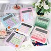 HUTUDD Mechanical Switch Calculator, Desktop Calculator, White Calculators Big Buttons,