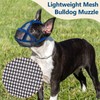 Coppthinktu Short Snout Dog Muzzle, Breathable Mesh French Bulldog Muzzle