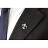 Salutto Lance Suit Lapel Stick Brooch Pin Silver