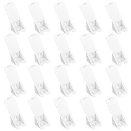 LouMaxx Body Connectors White – Pack of 20 22 x 22 x 23 mm – Furniture Connector Plastic – Floor Support for Screwing Made of High-Quality Plastic Quick and Easy to Assemble