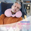 SAIREIDER Travel Neck Pillow 100% Pure Memory Foam Airplane Pillow