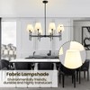 RUIYEY Dining Room Chandeliers Light - 5-Light Black Modern Chandeliers