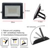 Hopelit 50 W LED Outdoor Spotlight with 3 Metre Plug,
