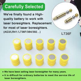 ARKSight 10-Pack 3LR41/AG3/L736F/392/384 Alkaline Batteries-Leak-Proof, Long-Lasting Button Cell Power for Laser Boresighters, Flashlights, Training Cartridges, and Small Electronics