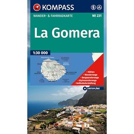 KOMPASS Wanderkarte 231 La Gomera 1:30.000: Wander- und Fahrradkarte in einem - inklusive Offline-Verwendung in der KOMPASS-App. Wander-& Radwege. Skitouren. Langlaufen. Reiten.
