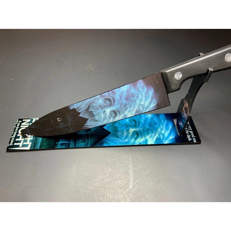 Fright Night 1985 80's Horror Kitchen Knife With Sublimated Stand