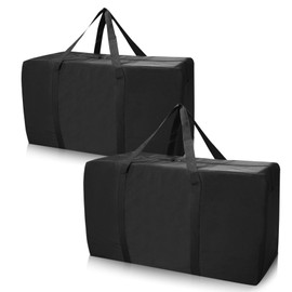 APKOL 145L Extra Large XXL Storage Bag 600D Oxford, Heavy Duty Carry Bag with Handle, Large Bag Moving Bags XXL with Zip for Blankets, Duvets and Pillows (80 x 55 x 33), 2 Pieces