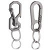 2 pieces key ring titanium carabiner clips for keys key