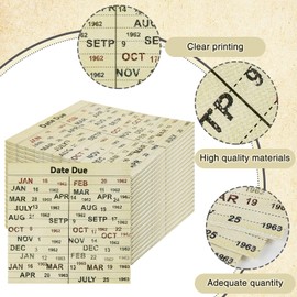 50 PCS Book Club Due Date Card Napkins Library Paper Napkins Vintage Party Decorations Books Lovers