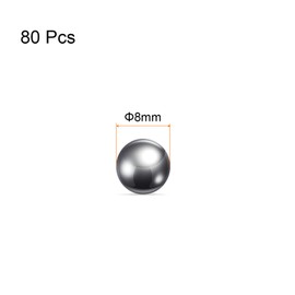 QUARKZMAN Precision Balls 8 mm Diameter 316L Stainless Steel for Bearings Pack of 80