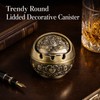 Creative Ashtray with Lid Portable Small Round Ash Tray for
