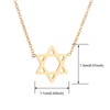 Dainty Gold Star of David Pendant Necklace Jewish Jewelry for