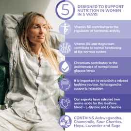 Health & Her Sleep+ Supplements for Women - 1 Month Supply, 30 Capsules - Women's Multivitamin with Lavender, Chamomile & Magnesium - Vegan, Gluten-Free